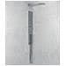Wall Kit A Parete Da Incasso A Muro Acciaio Inox + Soffione Doccia A Parete Acciaio Inox Punta Tonda - Foto miniatura 3