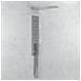 Wall Kit A Parete Da Incasso A Muro Acciaio Inox + Soffione Doccia A Parete Acciaio Inox Punta Tonda - Foto miniatura 1