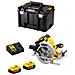 Dcs 570 P2 Sega Circolare A Batteria 18v In Valigetta Tstak + 2x Batterie Dcb 184 5,0 Ah + Caricabatterie Dcb 115 - Foto miniatura 2