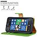 Custodia Compatibile Con Nokia Lumia 520 In Verde Erbe - Coperchio Protettiva Con Chiusura Magnetica, Funzione Stand E Tasca Per Le Carte - Foto miniatura 2
