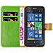 Custodia Compatibile Con Nokia Lumia 520 In Verde Erbe - Coperchio Protettiva Con Chiusura Magnetica, Funzione Stand E Tasca Per Le Carte - Foto miniatura 6