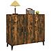 Credenza Rovere Fumo 90x34x80 Cm In Legno Multistrato - Foto miniatura 6
