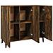 Credenza Rovere Fumo 90x34x80 Cm In Legno Multistrato - Foto miniatura 9
