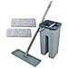 Magic Broom - Scopa Extra Large Girevole A 360° - Secchio A 2 Scomparti Per Pulire E Strizzare - 2 Panni In Microfibra - Foto miniatura 1