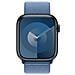 Sport Loop Blu Inverno (45 mm) - Compatibilità: Modelli di Apple Watch 42 mm 44 mm 45 mm 49 mm Materiale: 100% di nylon riciclato, 100% di poliestere riciclato, 100% di elastan riciclato - Foto miniatura 3