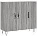 Credenza Grigio Sonoma 90x34x80 Cm In Legno Multistrato - Foto miniatura 2