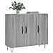Credenza Grigio Sonoma 90x34x80 Cm In Legno Multistrato - Foto miniatura 3