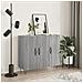 Credenza Grigio Sonoma 90x34x80 Cm In Legno Multistrato - Foto miniatura 1