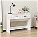 Tavolino Consolle Bianco 100x39x75 Cm In Legno Multistrato - Foto miniatura 1