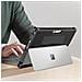 Cover Per Surface Pro 9 Silicone Bumper Manico Tracolla Serie Handy Nera - Foto miniatura 5