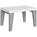 Tavolo Allungabile 90x130/234 Cm Naxy Mix Piano Bianco Frassino - Gambe Noce - Bianco Frassino /cemento - Foto miniatura 5