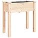 Fioriera Con Fodera 71x37x76 Cm Legno Massello Di Abete - Foto miniatura 1