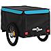 Rimorchio Da Bici Nero E Blu 45 Kg In Ferro - Foto miniatura 3