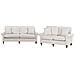 Set Da Salotto 5 Posti Ginnerup Tessuto Beige Chiaro - Foto miniatura 6