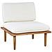 Set Da Giardino Con Tavolo 4 Posti Frascati Modulare Legno Di Acacia Certificato Bianco Sporco - Foto miniatura 3