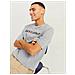 T-Shirt Jjecorp Logo Tee 12137126-Lt Grey Uomo Taglia S Colore Grigio - Foto miniatura 4