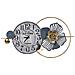 Orologio Da Parete Ferro Blu 90 X 49 Cm Berkerium - Foto miniatura 2