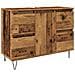 Mobile Da Bagno Legno Antico 80x33x60 Cm In Truciolato - Foto miniatura 1