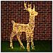 Renna Natalizia Luminosa Per Esterno 240 Led Bianco Caldo Cervo Grande 3d Natale - Foto miniatura 1