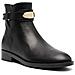 Darcy Flat Bootie Stivaletti Pelle Di Mucca Scarpe Donna Nero Eu 38.5, 40f3dcfe5l-001 - Foto miniatura 1
