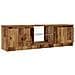 Mobile Porta TV con LED Legno Antico 120x30x36 cm Multistrato - Foto miniatura 6