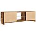 Mobile Porta TV con LED Legno Antico 120x30x36 cm Multistrato - Foto miniatura 7