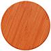 Piano Tavolo Rotondo Marrone Cera 30x2,5cm Legno Massello Pino - Foto miniatura 2