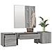 Set di Mobili da Corridoio Grigio Sonoma in Legno Multistrato - Foto miniatura 4