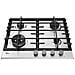 Piano Cottura HHG6BF4C3X a Gas 4 Fuochi Gas Colore Acciaio Inox - Foto miniatura 4