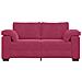 Divano Divanetto Rosso Vino 140 cm in Velluto - Foto miniatura 4
