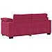 Divano Divanetto Rosso Vino 140 cm in Velluto - Foto miniatura 6