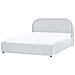 Letto Contenitore Ciniglia Quillien 140 X 200 Cm Azzurro - Foto miniatura 3