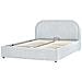 Letto Contenitore Ciniglia Quillien 140 X 200 Cm Azzurro - Foto miniatura 4