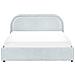 Letto Contenitore Ciniglia Quillien 140 X 200 Cm Azzurro - Foto miniatura 5
