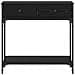 Tavolino Console Rovere Nero 75x34.5x75 cm Legno Ingegnerizzato - Foto miniatura 5