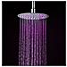 Soffione Doccia Ultraslim Tondo Con Led Cromoterapia Acciaio Inox D25 Cm Vegas - Satinato - Foto miniatura 3