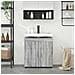Mobile per lavabo da bagno TULUM Grigio sonoma 60 x 34 x 63 cm - Foto miniatura 4