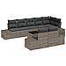 Set Divano da Giardino 9 pcs Grigio 319 x 154 x 85 cm - Foto miniatura 1