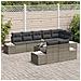 Set Divano da Giardino 9 pcs Grigio 319 x 154 x 85 cm - Foto miniatura 3