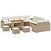 Set Divano da Giardino 14 pcs beige e panna 110 x 55 x 71 cm - Foto miniatura 1