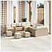 Set Divano da Giardino 14 pcs beige e panna 110 x 55 x 71 cm - Foto miniatura 2