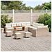 Set Divano da Giardino 14 pcs beige e panna 110 x 55 x 71 cm - Foto miniatura 3