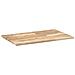 Piano Tavolo Rettangolare 100x50x2cm Legno Massello di Acacia - Foto miniatura 6