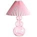 Lampada Da Tavolo Sengwa Vetro Rosa - Foto miniatura 2