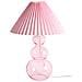 Lampada Da Tavolo Sengwa Vetro Rosa - Foto miniatura 3