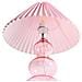 Lampada Da Tavolo Sengwa Vetro Rosa - Foto miniatura 4