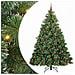 Albero di Natale artificiale con 300 LED Verde 210 cm PE e PVC - Foto miniatura 1