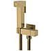 Idroscopino Wc Doccetta Ottone Portatile Shutoff Monogetto Con Leva Kit *** Finitura- : Oro Matt Satinato Quadro - Foto miniatura 1