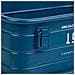 Cestino Rettangolare In Metallo Stampato Blu 32x21x14 - Foto miniatura 7