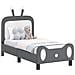 Struttura letto per bambini con testata Grigio chiaro PU - Foto miniatura 1